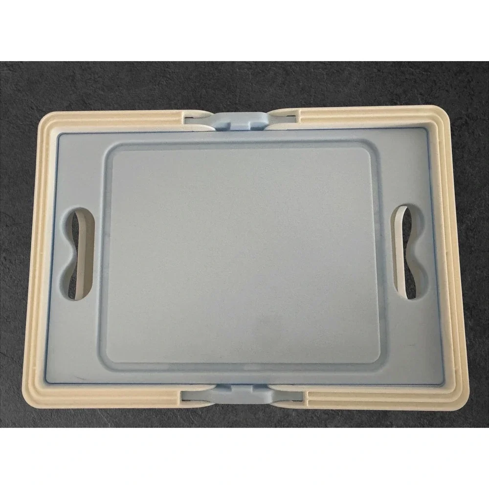 Sanrio Bad Badtz-Maru Collapsible Storage Bin with Lid Blue White Folding Crate